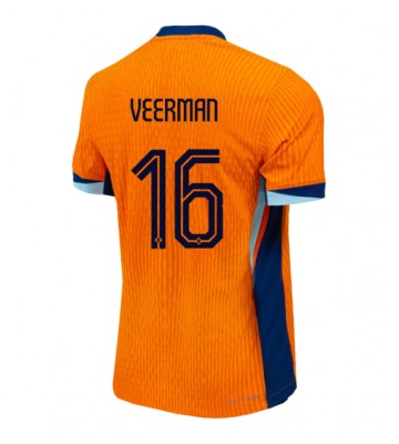 Holland Joey Veerman #16 Hjemmebanetrøje EM 2024 Kort ærmer